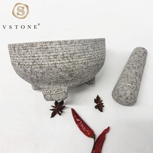Guacamole-Molcajete de granito de piedra Natural de México, 5 pulgadas, mazo y Mazo para cocina, para el hogar, superventas - Product Image 4