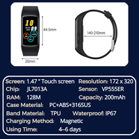 Reloj Inteligente Spovan de 1.47 Pulgadas con ECG y HRV, Resistente al Agua IP68, Pantalla Táctil, Presión Arterial, SpO2, Frecuencia Cardíaca, Monitor de Actividad Física, OEM con SDK