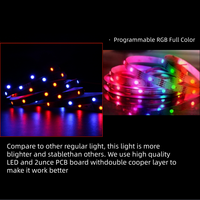 Tira de Luces LED Inteligente RGB SMD 5050 con Función Estática y de Persecución, Tira de Luces LED RGB 5050 Wifi Tuya, Tira de Luces LED RGB de 5m