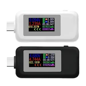 Tip-c tester çok fonksiyonlu USB şarj aleti dedektör DC dijital ekran gerilim ampermetre 1902C