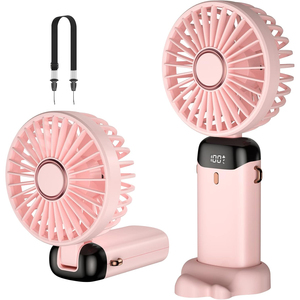 Factory Wholesale 5 Speed Levels Portable <b>Fan</b> Cooler Foldable <b>Handheld</b> Mini <b>Fan</b> 1200mAh USB Charging <b>Fan</b> - Product Image 1