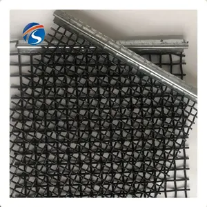 65mn卷曲编织丝网定制不锈钢丝网1/2英寸网碗振动筛窗纱布