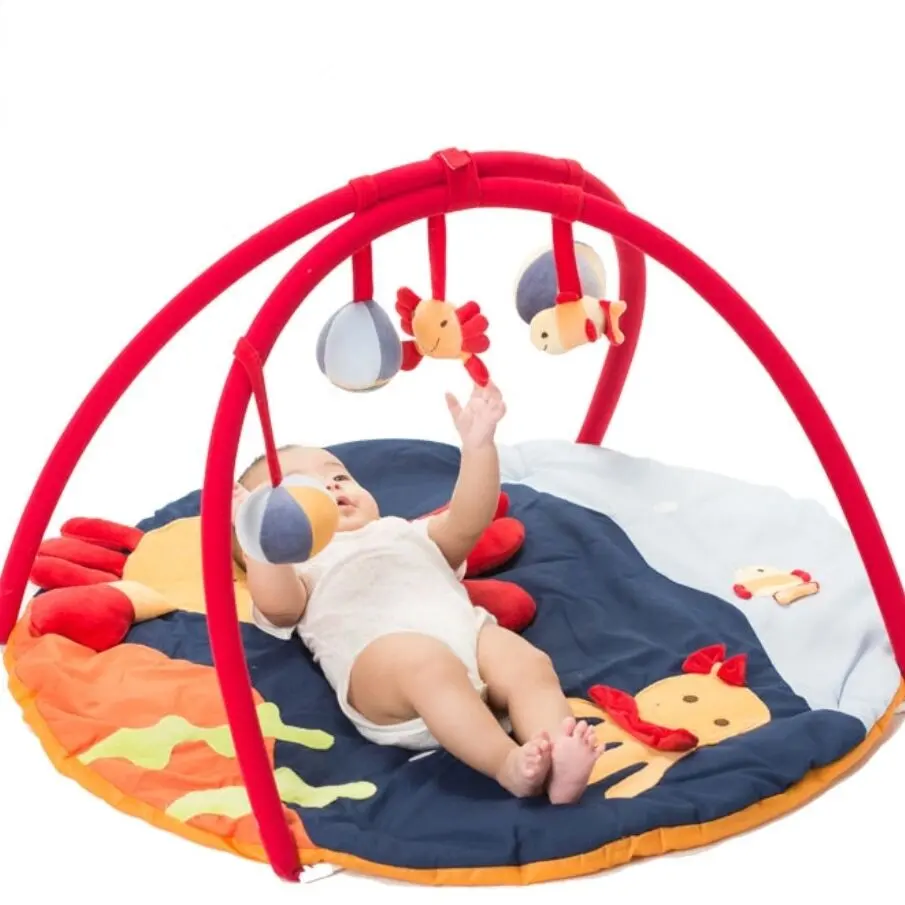 Zintuiglijke Speeltijd Genieten Perfecte Baby Gym 0-2 Jaar Oud Wasbare Baby Game Mat Met Rimpels Piepers En Spiegel