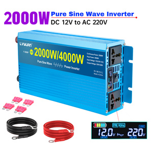Vente en gros usine Onduleur à onde sinusoïdale pure 12V 24V vers 110V 220V <span class=keywords><strong>2000W</strong></span> 4000W 50Hz 60Hz, Onduleur DC-AC, Onduleur solaire - Product Image 6
