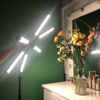 Mini anneau lumineux LED FT-06 60W, kit d'éclairage vidéo dimmable, lumière d'appoint pour la photographie et la création de contenu en direct