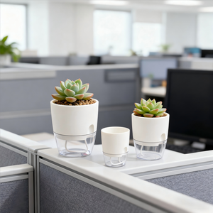 Легкий возврат прозрачный автоматический самополивающий цветочный горшок для подвесных корзин - Product Image 5