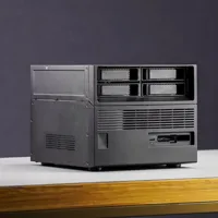 Boîtier de serveur domestique en métal MicroATX de taille moyenne, châssis de stockage à 4 baies avec échange à chaud, boîtier NAS rétro avec prise en charge de l'alimentation SFX FLEX