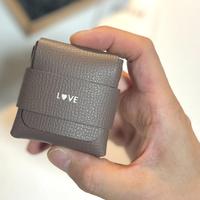 Étui de rangement pour préservatifs en similicuir, mini pochette minimaliste pour préservatifs, porte-monnaie, étui à cartes