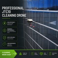 Drone de nettoyage autonome industriel pour le lavage de vitres en haute altitude, UAV professionnel pour l'entretien des panneaux solaires, système intelligent pour bâtiments