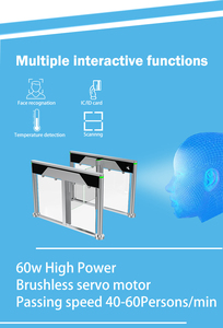 Cửa quay tốc độ thương mại tự động ACS tự động bảo mật cao với kiểm soát truy cập nhận dạng khuôn mặt cho lối vào - Product Image 3