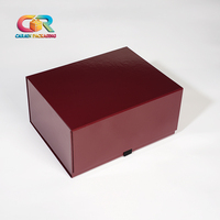 Caja de Regalo Magnética Plegable de Cartón Negro Personalizada de Lujo, Caja de Embalaje Plegable Blanca, Disponible en Stock, MOQ Pequeño de 10 Piezas