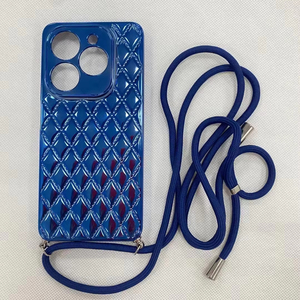 โมเดลแอฟริกันแบบรูเล็กชุบด้วยไฟฟ้าเคสมือถือสำหรับ POP6 tecno B1สายคล้องคอเส้นทแยงมุม - Product Image 5