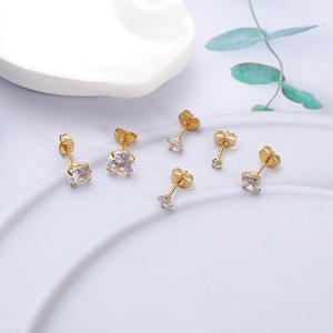 Boucles d'oreilles clous en moissanite GRA, titane hypoallergénique ASTM F136, 20G, pour piercing tragus et hélix, pour oreilles sensibles, bijoux fins - Product Image 5