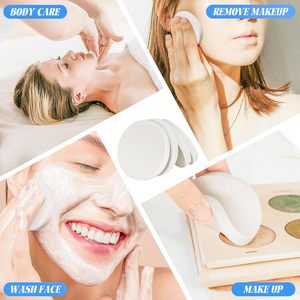 Éponge de maquillage ronde écologique en mousse lavable pour les yeux et le visage, applicateur de poudre, mélangeur de fond de teint - Product Image 5
