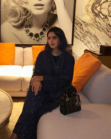 Concevez Votre Propre Abaya Dubaï 2026 - Robe Abaya Islamique Musulmane d'Arabie Saoudite Noire Scintillante du Golfe