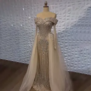 Serena collina Nude sirena elegante con perline di lusso abiti da sera Dubai abiti 2024 per l'occasione formale LA72397 personalizzati - Product Image 1