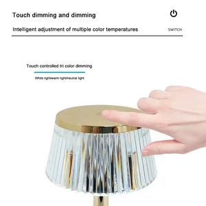 USB Rechargeable Touch Control Tri-Color Dimmable LED <b>Table</b> Lamp Modern Cordless Desk Light Warm White Neutral Cool White - Product Image 2