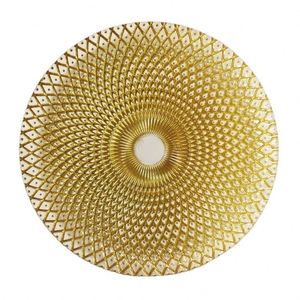 Elegant Glass Dinner <b>Plates</b> & Decorative Serving Dishes for Restaurants, Glass Charger <b>Plates</b> - Product Image 5