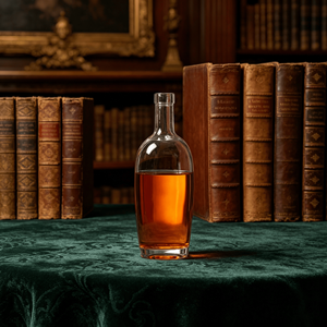 Botella de Whisky de Cristal Blanco de Alta Gama, Directo de Fábrica, 750 ml, Cuello Corto Redondo, Sellada con <span class=keywords><strong>Corcho</strong></span>, Elegante Botella Vacía para Licores y Vino - Product Image 4