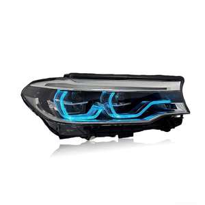 Pour <span class=keywords><strong>BMW</strong></span> Série 5 G30 <span class=keywords><strong>F90</strong></span> M5 <span class=keywords><strong>520i</strong></span> 528i 530i 540i 2018-2020 Phares laser Feux de jour RGB Pièces automobiles JONE - Product Image 2