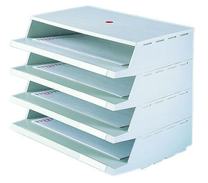 TWINCO-organizador de escritorio de oficina de cuatro capas, soporte para documentos, bandeja, gran oferta, <span class=keywords><strong>Amazon</strong></span> - Product Image 3