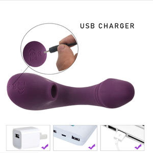 Vibrador de succión femenino con 10 frecuencias Masturbador erótico silencioso de 50dB alimentado por USB para uso en adultos - Product Image 4