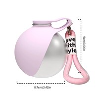 Nouvelle bouteille d'eau et bol isothermes portables pliables en acier inoxydable 304 écologiques pour chiens, 285 ml