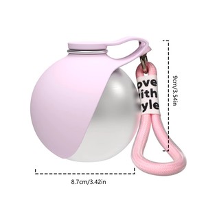Botella de agua portátil para perros de 285ml, dispensador de agua para perros al aire libre, botella de agua para mascotas, a prueba de fugas, plegable, de acero inoxidable, suministros para mascotas - Product Image 1