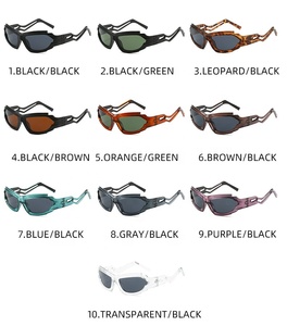 Lunettes de soleil futuristes Y2K pour hommes et femmes, style steampunk, lunettes de soleil uniques, lunettes de soleil amusantes pour le sport, lunettes de soleil avec logo - Product Image 6