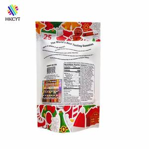 Custom Printed Christmas Candy Stand-Up Pouches, Airtight Reusable Holiday Candy <b>Packaging</b> <b>Bags</b> - Product Image 3