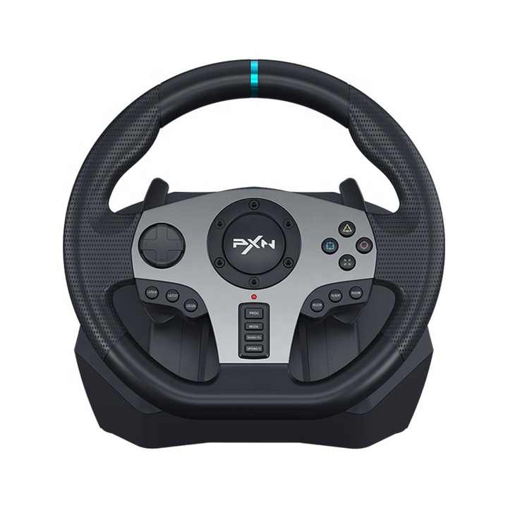 PXNV9ゲーミングレーシングステアリングホイールP3P4 XBワンスイッチPC 