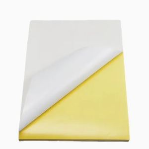 Papel Offset Sin Madera de Buena Calidad, Papel Glassine Amarillo, Papel Autoadhesivo de Vinilo para Etiquetas de Embalaje - Product Image 4
