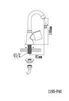 Robinet de lavabo moderne en ABS à trou unique, monté sur le plan, avec robinet d'eau froide, garantie 5 ans, idéal pour les salles de sport