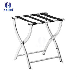 Оптовая продажа полированная стойка для багажа из нержавеющей стали багажная стойка для гостиничных и ресторанных принадлежностей - Product Image 6