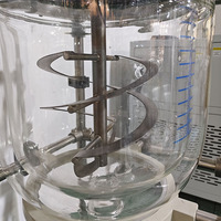 Reactor de Vidrio Encamisado de 15L a Prueba de Explosiones, Personalizado OEM, con Agitador de PTFE para Extracción de Hierbas y Separación de Aceites Esenciales de Plantas