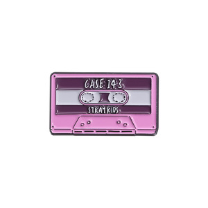 Nastro rosa serie musicale in metallo spilla in stile inglese accessori per abbigliamento 100 con distintivi serigrafia Logo - Product Image 5