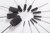 Brosse de rodage flexible en nylon de 1 pouce de diamètre, abrasive, de précision, pour finition de surface et ébavurage de moteurs industriels OEM