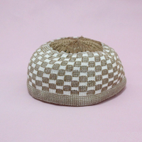 Gorro Kufi Musulmán Turco de Algodón Tejido a Máquina al por Mayor de Fábrica, Gorro Kofia, Gorro Elástico de Algodón Tupi, Gorro de Calavera Musulmán Topi Takke