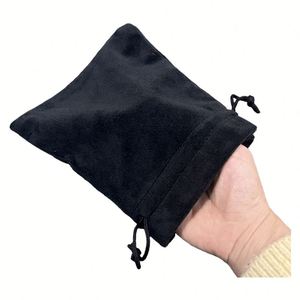 Sac à cordon en velours personnalisé 10*12, sacs cadeaux en flanelle pour bijoux avec logo, pochette de rangement recyclable pour pendentifs - Product Image 1