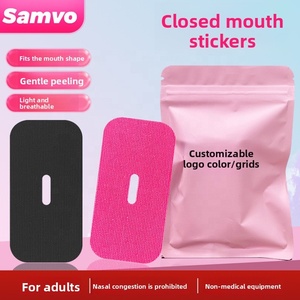 Strip pernapasan Anti mendengkur grosir <span class=keywords><strong>Dilator</strong></span> hidung OEM/ODM pita mulut untuk bantuan tidur - Product Image 2