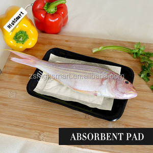 แผ่นซับน้ำสีขาวสำหรับปลาและถาดในซุปเปอร์มาร์เก็ตเนื้อสัตว์ - Product Image 2