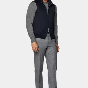 Chaleco de lana de alta calidad de gran oferta: chaleco de lana de lujo con cremallera de moda y cálido para Otoño/Invierno para hombres - Product Image 5