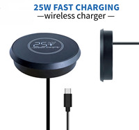 Chargeur sans fil magnétique 25W pour téléphones portables, pour hôtels, maisons, tables de chevet, bureaux et intégration dans les bureaux
