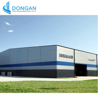 Entrepôt métallique préfabriqué à structure en acier sur mesure, grande portée, pour centre logistique portuaire