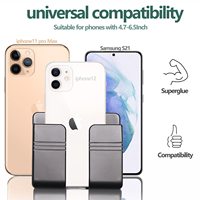 Accessoires pour téléphone, support mural adhésif pour téléphone portable, support de chargeur mural et support de télécommande, boîte de rangement multifonctionnelle 2024