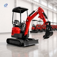 Mini-excavatrice à chenilles 1,8 tonne, 1 tonne, 2 tonnes avec moteur diesel Kubota, normes EPA EURO 5 CE, pour vignoble, livraison gratuite porte-à-porte