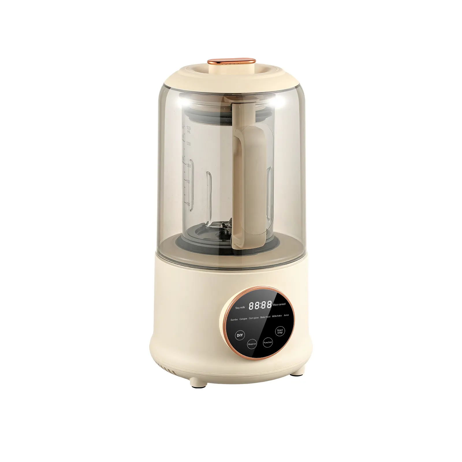 Máquina de aquecimento automático para leite de soja, processador de alimentos doméstico multifuncional, espremedor de arroz, misturador de pasta, máquina de cozinhar