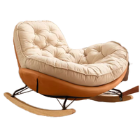 Moderner Luxus Wohnzimmerstuhl Eier-Schaukel- und Relaxsessel, Lounge-Sofa für Eine Person, Magischer Metallrahmen, Möbel für Erwachsene Schlafzimmer