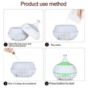 Diffuseur d'arômes créatif, humidificateur à lumière LED de 500 ml pour la maison, le bureau, la chambre à coucher, avec fonction de minuterie - Product Image 3