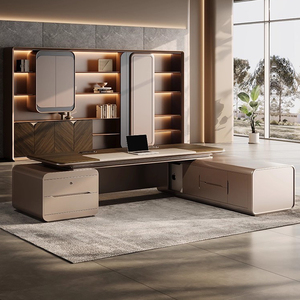 Ceo Executive Office Furniture High-end, Luxurious, Modern Office <strong>Desk</strong> For Administrative Use, Manager's <strong>desk</strong> And Chair - Product Image 4